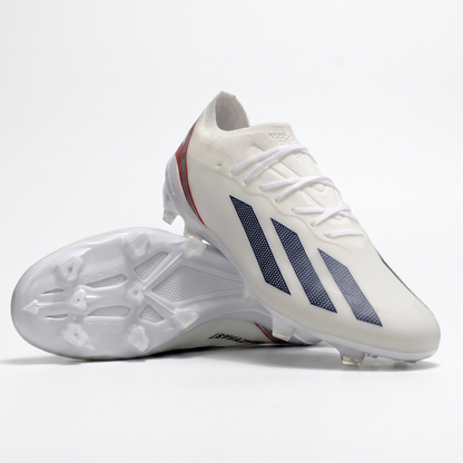 X Crazyfast.1 FG voetbalschoenen Wit / Core Black / Lucid Lemon