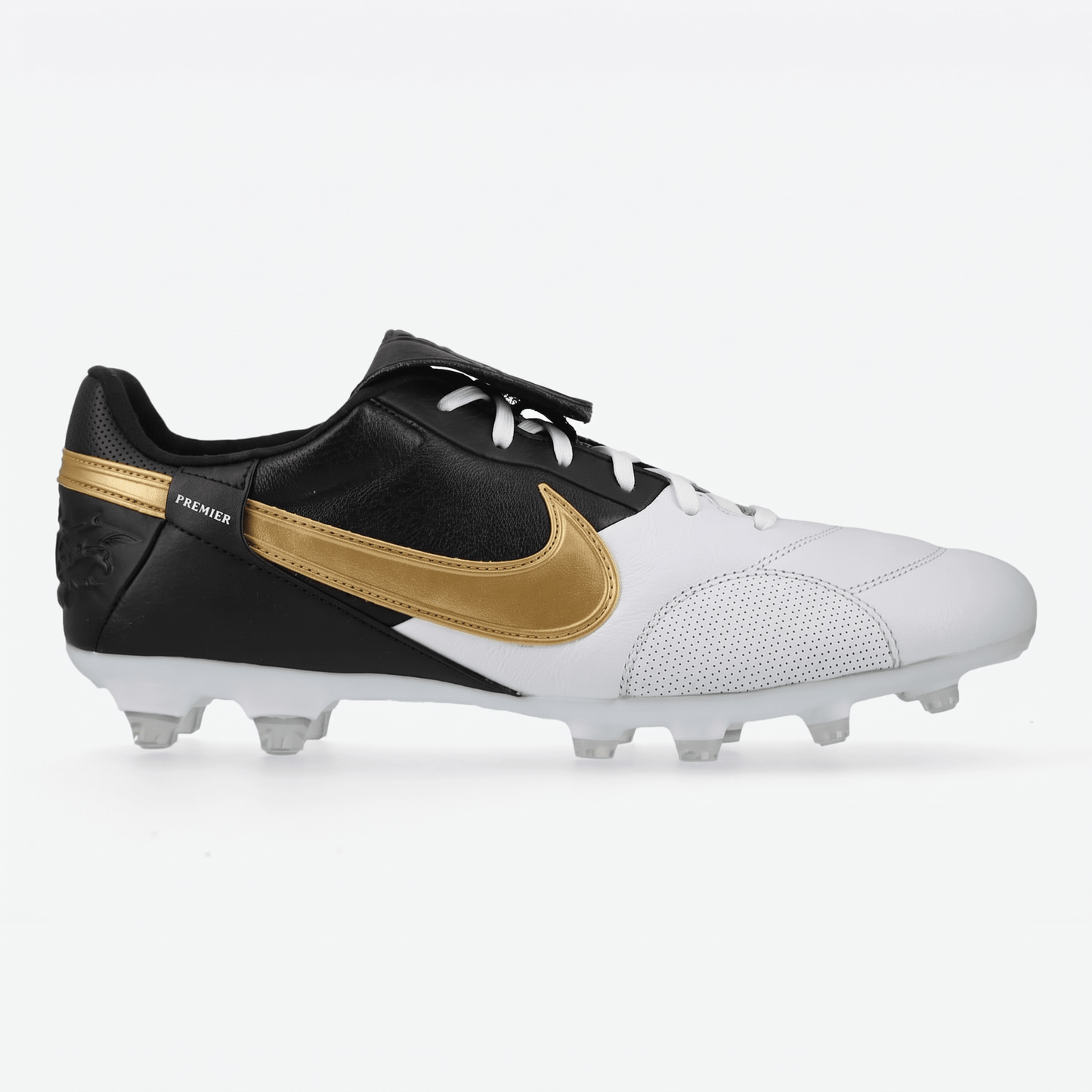 Premier III FG White / Black / Metallic Gold - Elite Boots