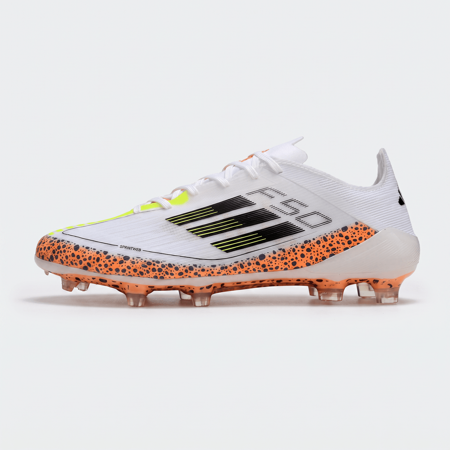 F50 FG White / Black / Leopard / Yellow - Elite Boots