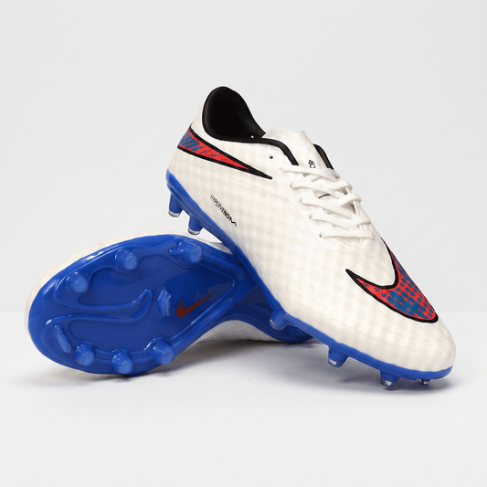 Hypervenom Phinish FG White / Total Crimson / Blue Lagoon - Elite Boots