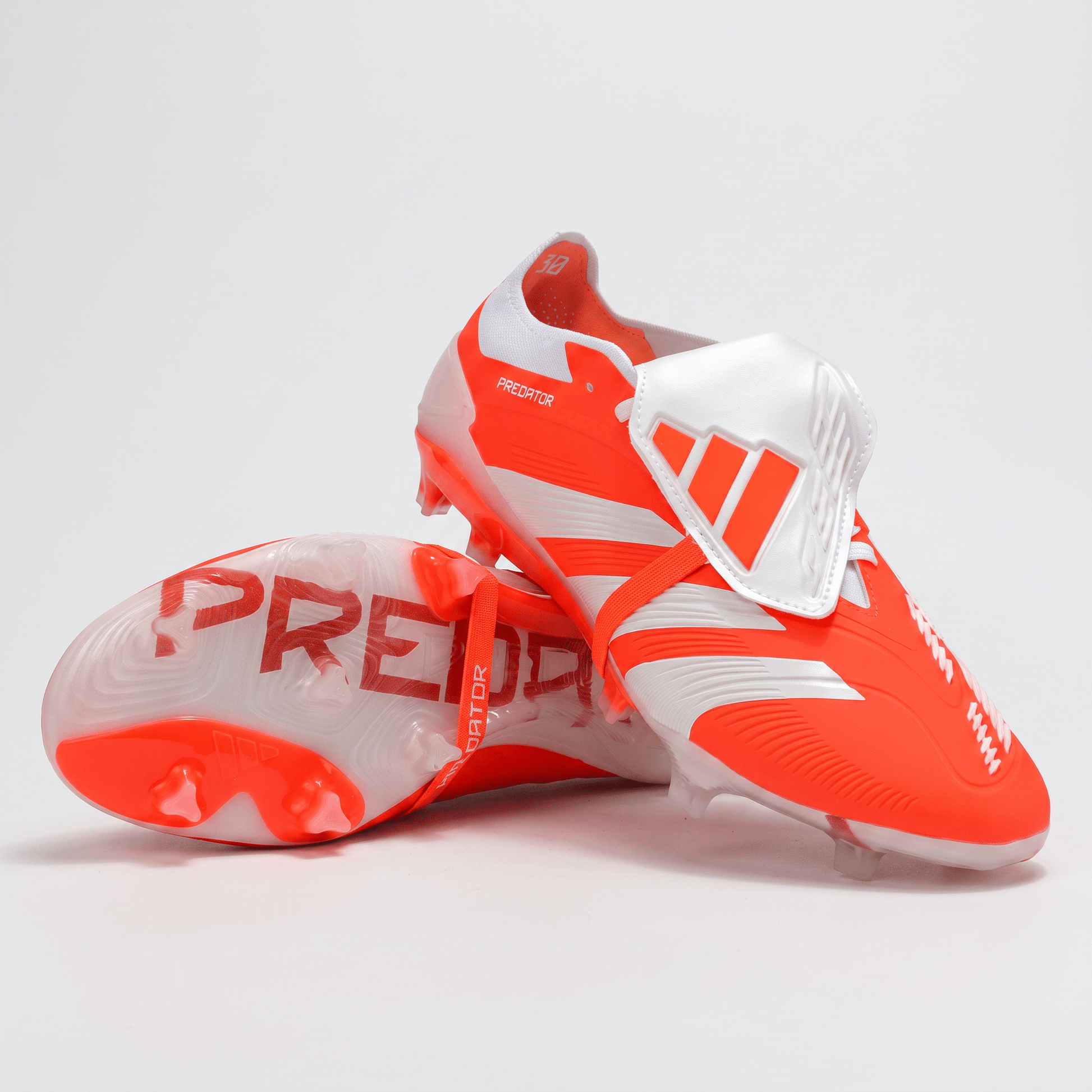 Predator Fold-Over Tongue FG Signal Coral / Cloud White / Orange - Elite Boots