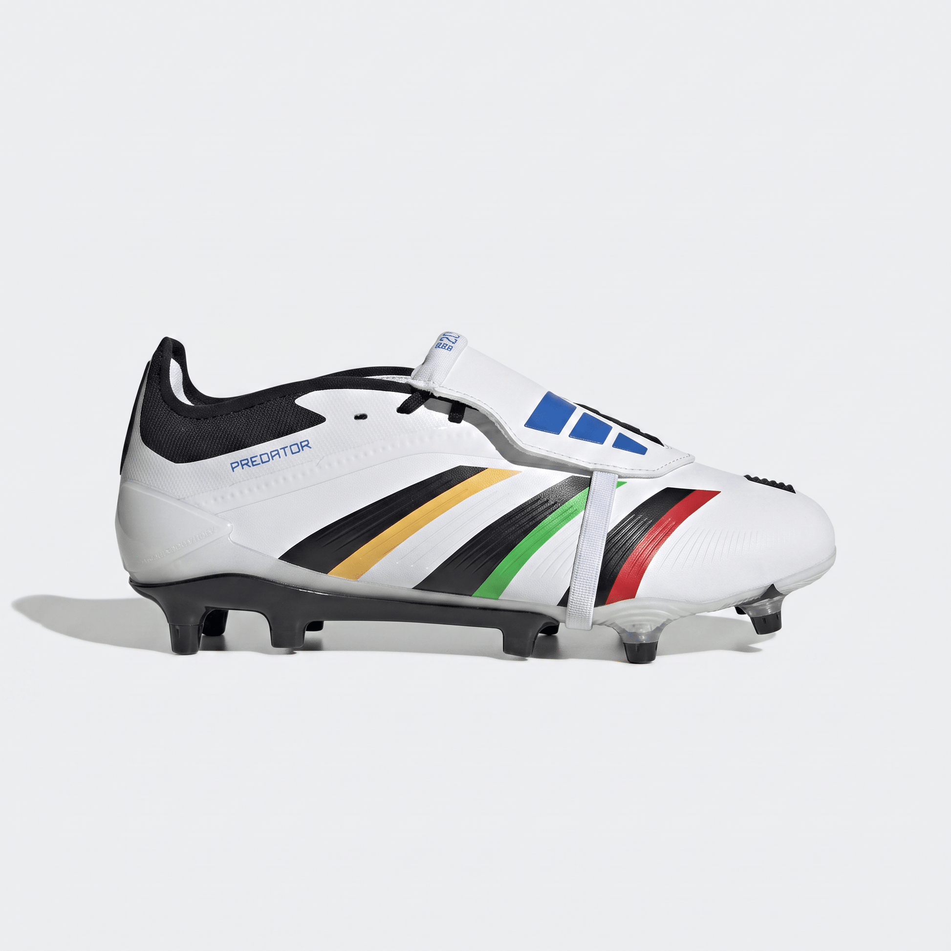 Predator Fold-Over Tongue FG White / Core Black / Multi-Color - Elite Boots
