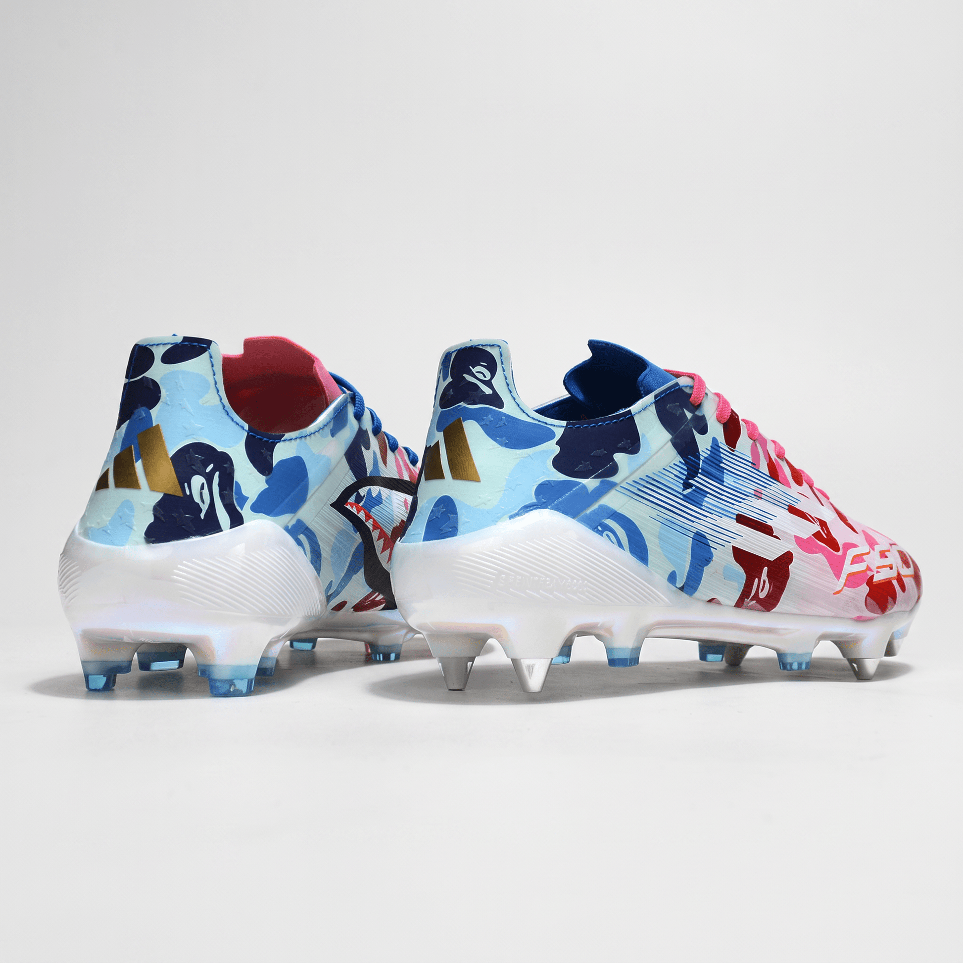 F50 x BAPE FG Cloud White / Lucid Pink / Lucid Blue - Elite Boots