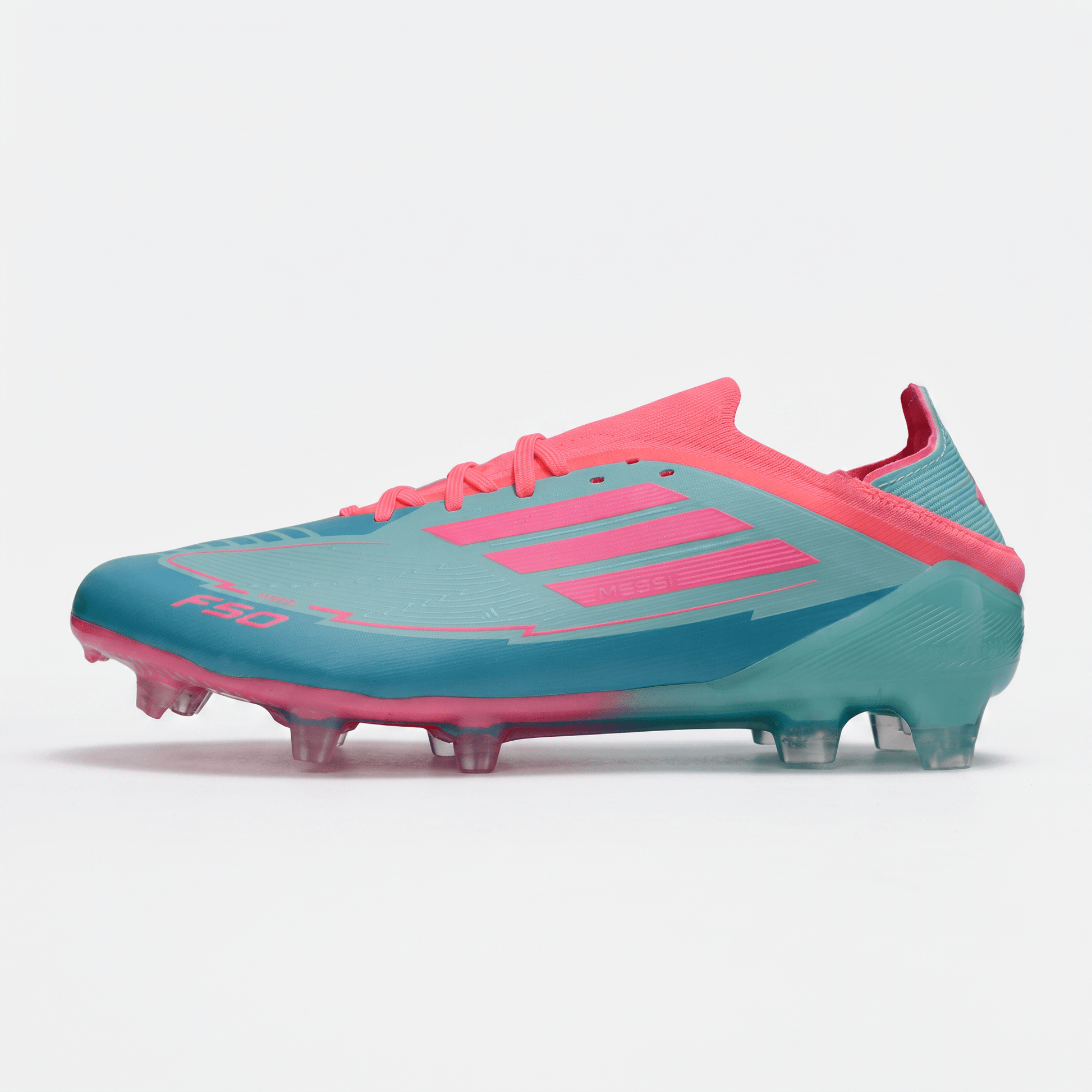 F50 FG Pink / Solar Blue / Footwear White - Elite Boots