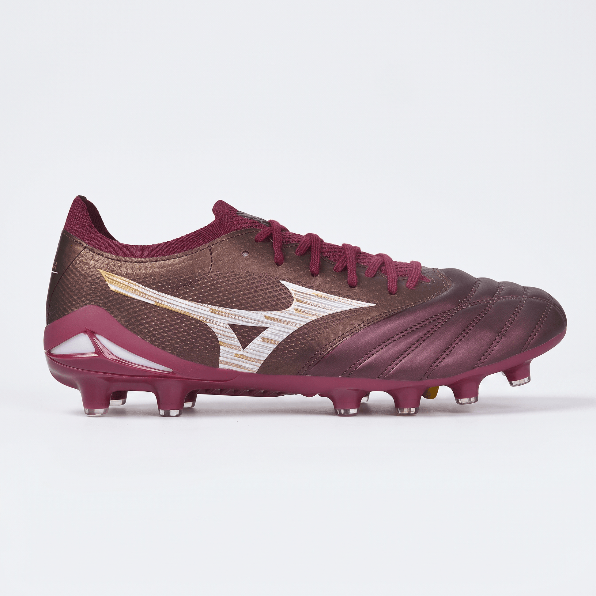 Morelia Neo IV FG Burgundy / White / Gold - Elite Boots