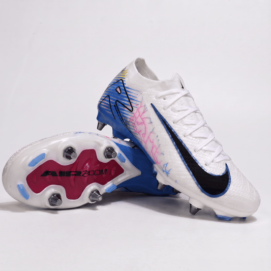 Air Zoom Mercurial Vapor 16 SG-Pro White / Blue / Dark Red - Elite Boots