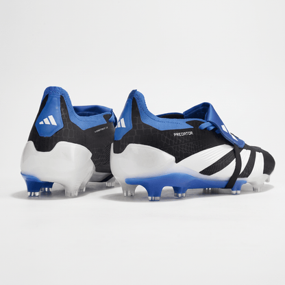 Predator Fold-Over Tongue FG Core Black / Cloud White / Royal Blue - Elite Boots
