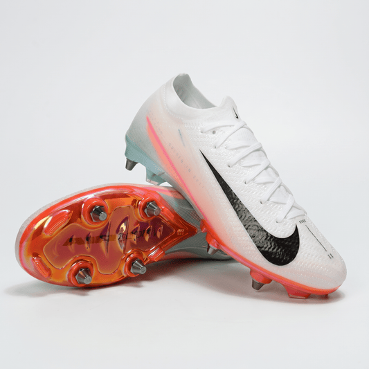 Mercurial Superfly IIX Elite SG White / Black / Hyper Orange / Mint Green - Elite Boots