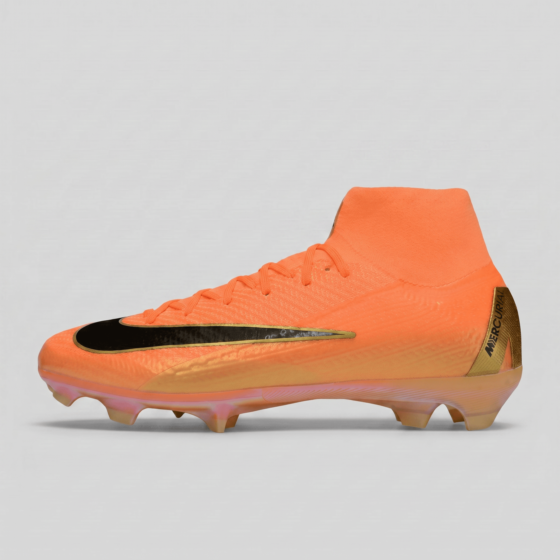 Mercurial 16 High-Top FG Bright Orange / Black / Metallic Gold / Peach - Elite Boots
