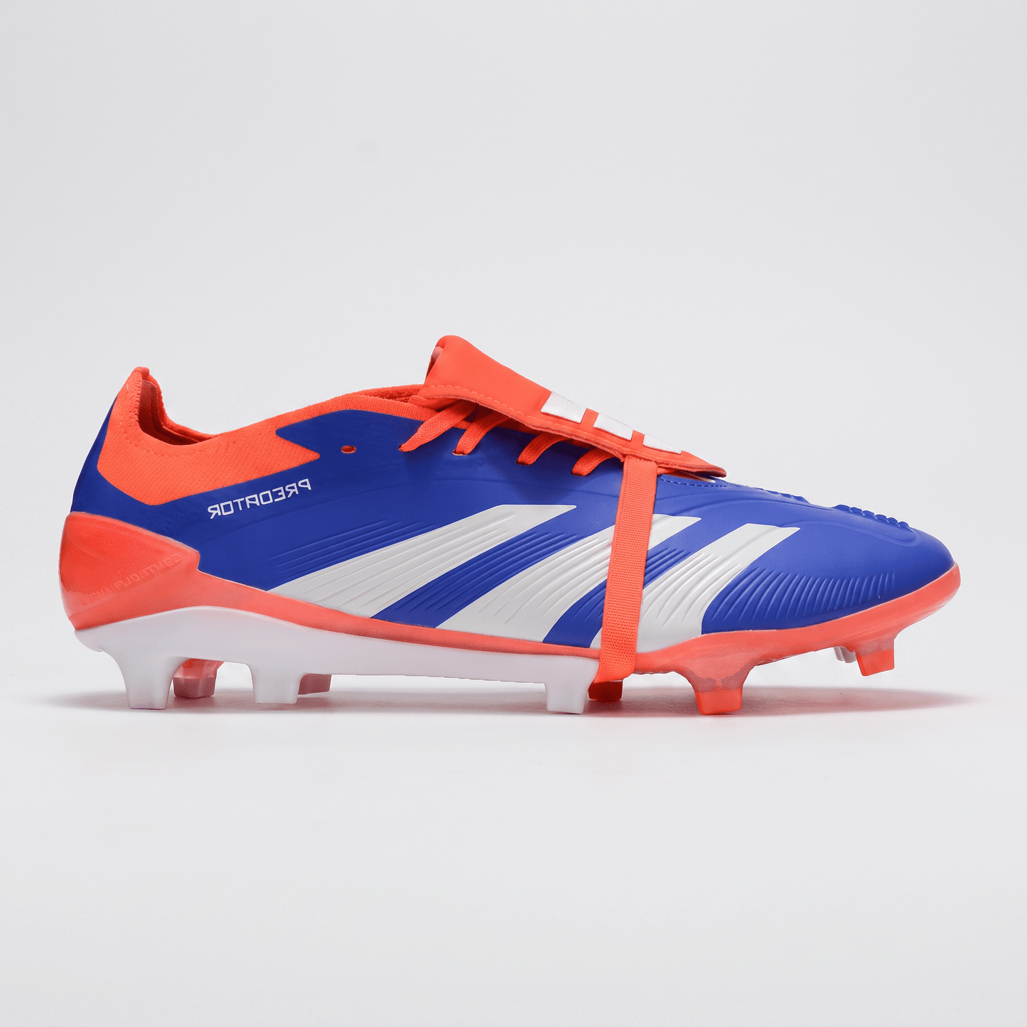 Predator Fold-Over Tongue FG Royal Blue / White / Active Orange - Elite Boots