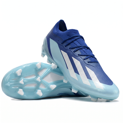 X Crazyfast FG Blu Lucido / Bianco Nuvola / Esplosione Blu