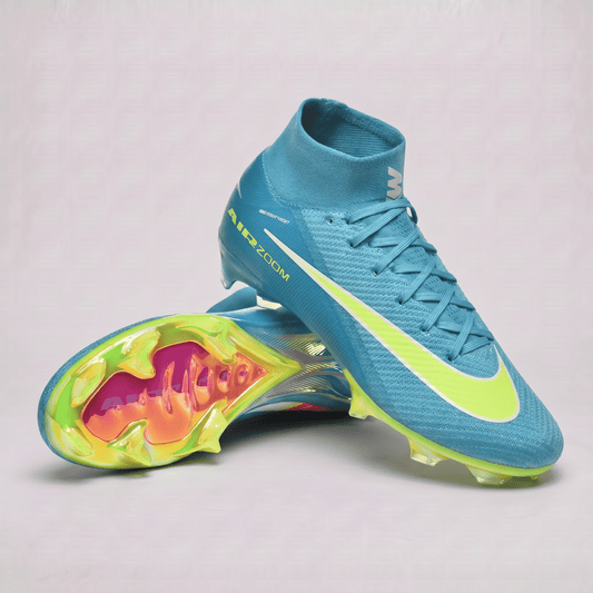 Mercurial Superfly IIX Elite FG Sky Blue / Volt / White / Metallic Gold / Orange - Elite Boots