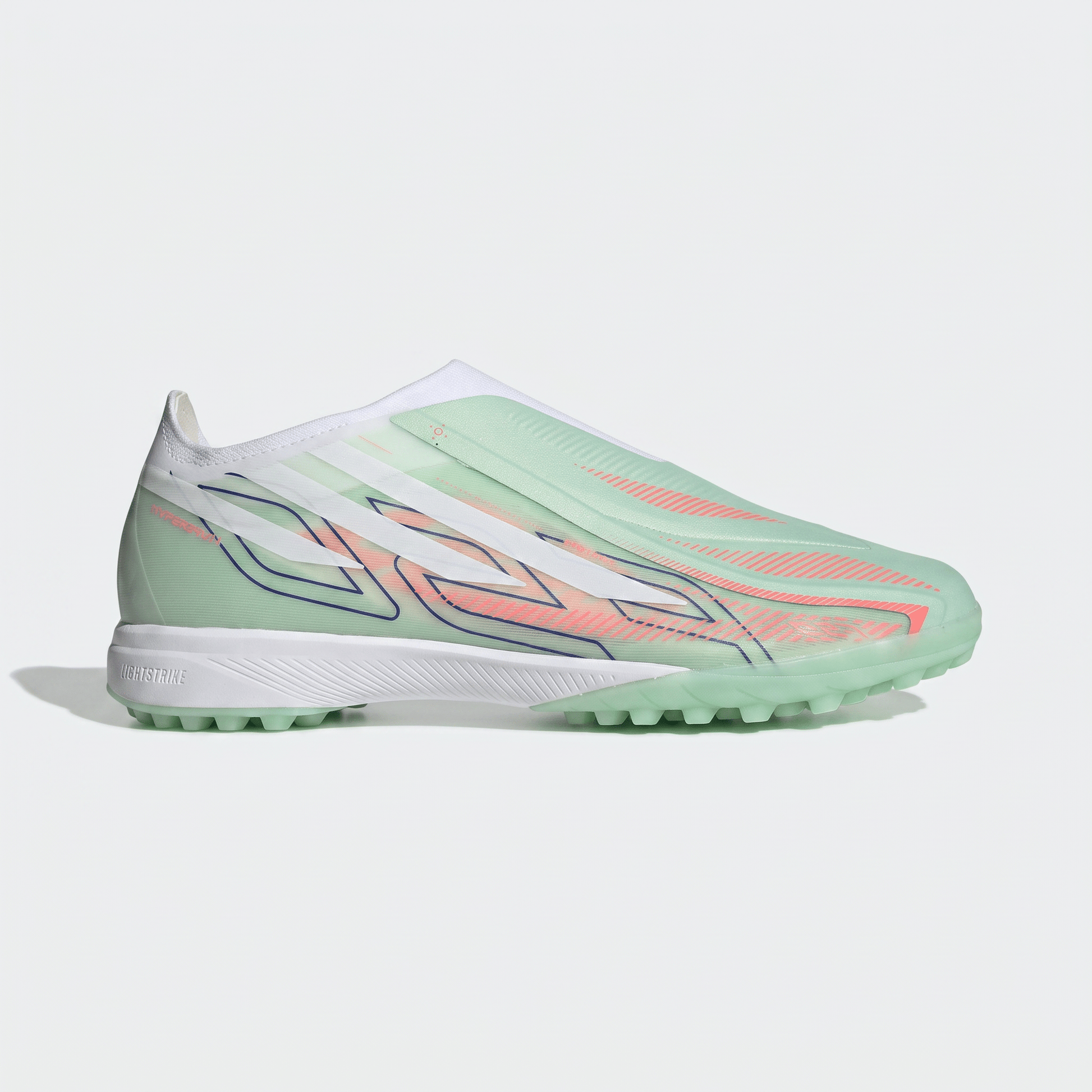 F50 Laceless TF Green Spark / Lucid Blue / Cloud White - Elite Boots