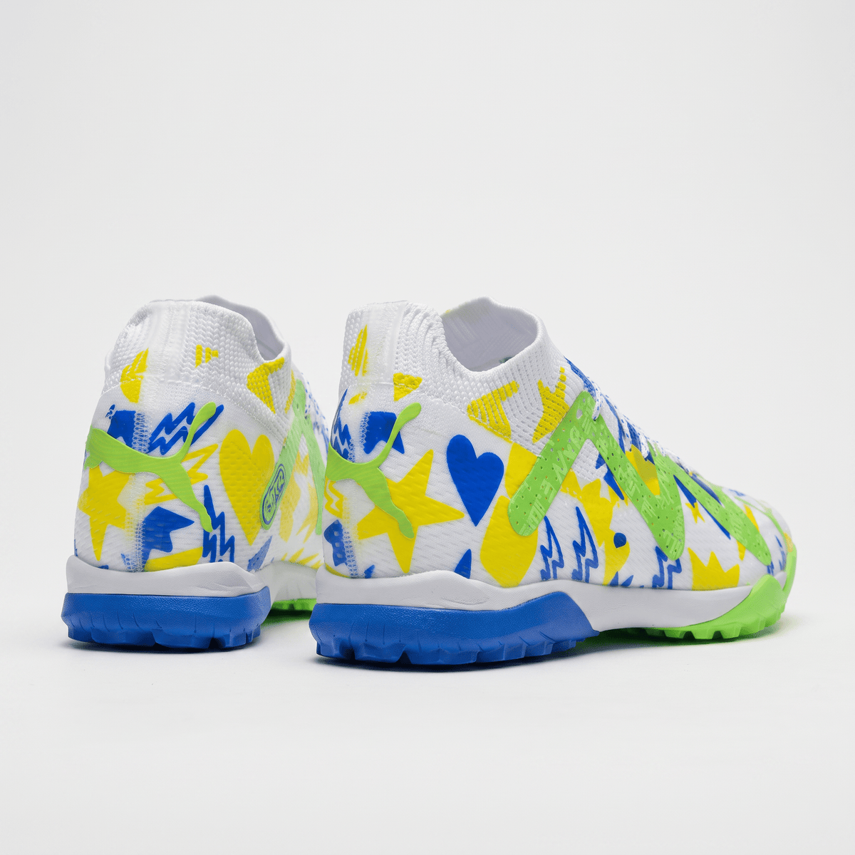 Future Ultimate NJR Cage TT White / Racing Blue / Lemon Meringue / Parakeet Green - Elite Boots
