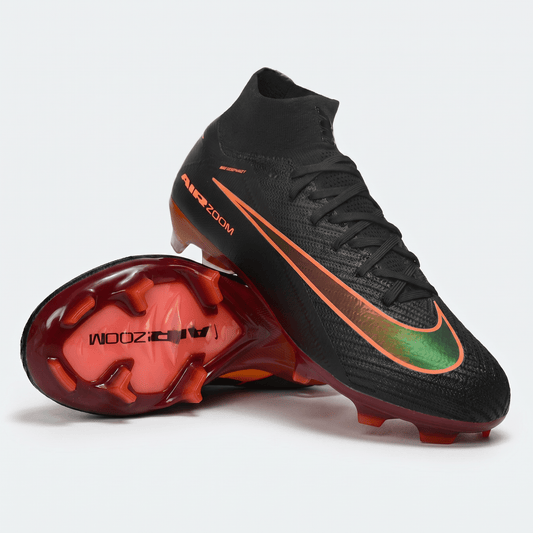 Mercurial 16 High FG Black / Silver / Orange - Elite Boots
