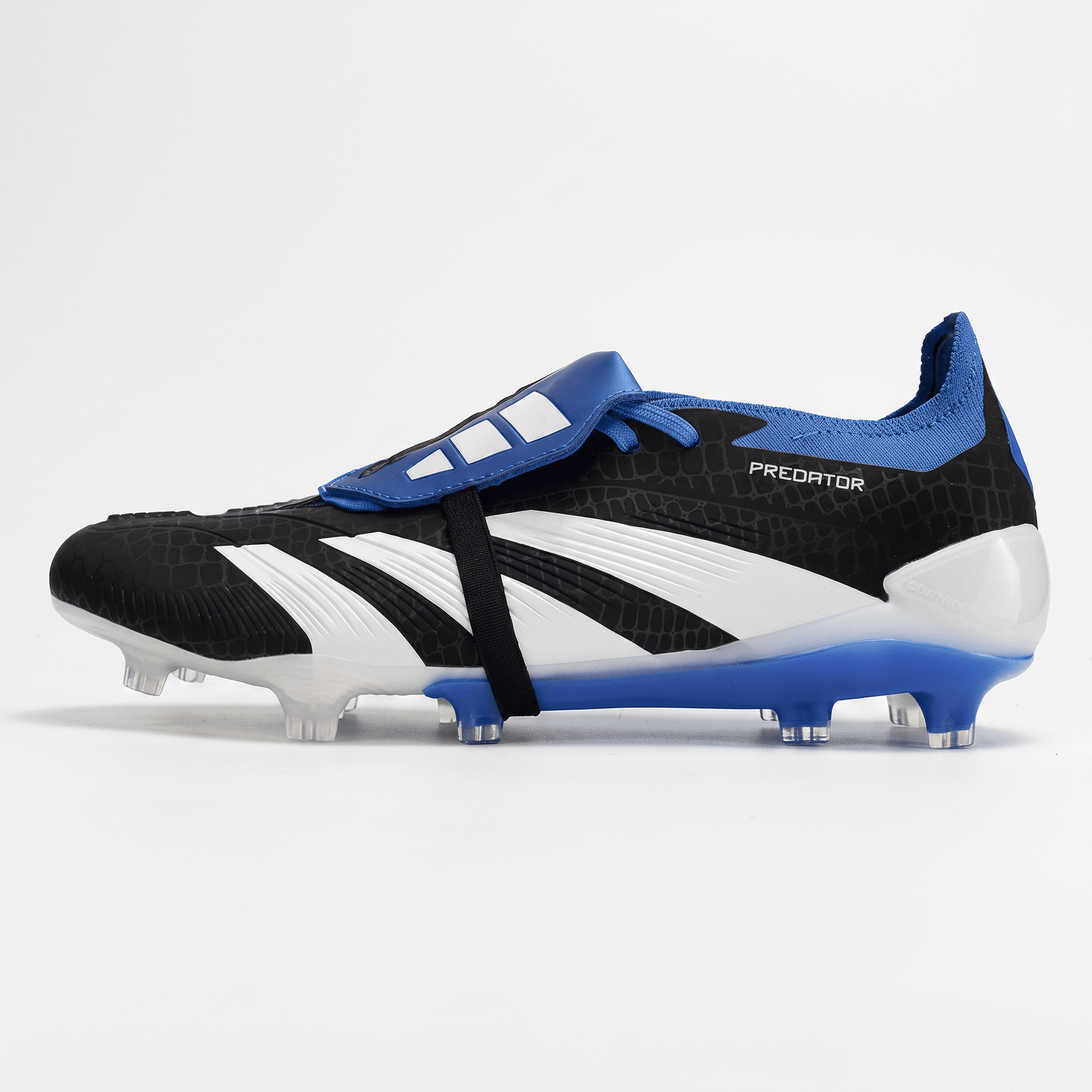 Predator Fold-Over Tongue FG Core Black / Cloud White / Royal Blue - Elite Boots
