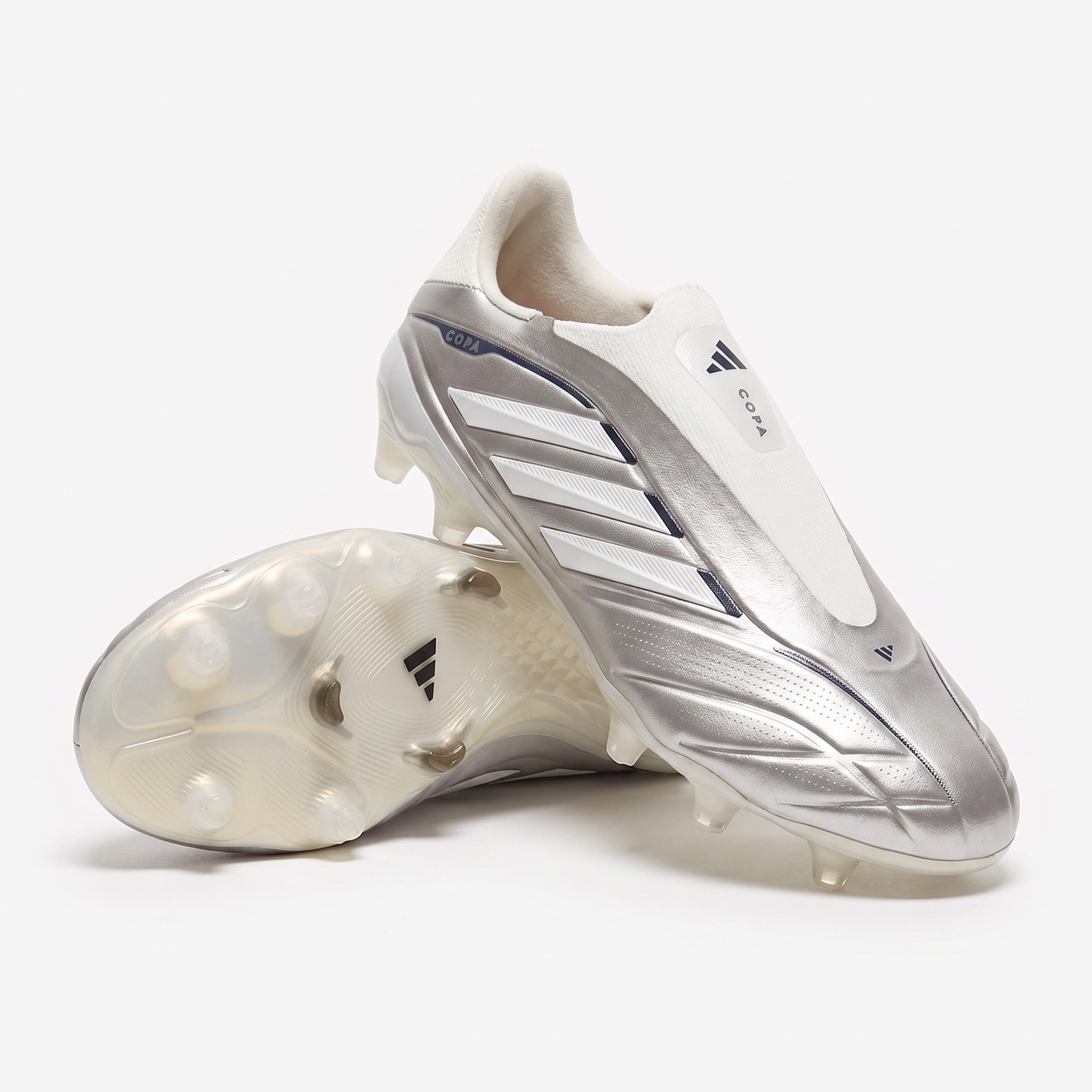 Copa Pure IV Schnürsenkellos FG Taupe Metallic / Zero Metallic / Night Metallic