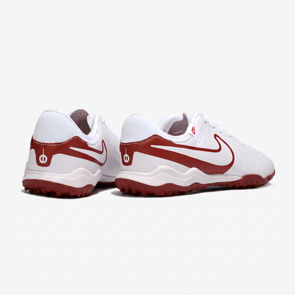 Tiempo Legend 10 Pro TF Wit / Teamrood (Diep kastanjebruin)