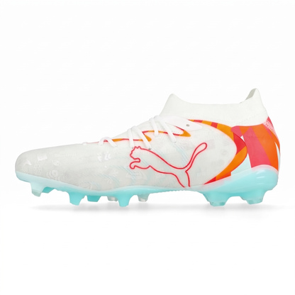 Future 9 Ultimate Weiß / Ultra-Orange / Pink-Alarm / Hell-Aqua