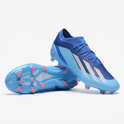 X Crazyfast FG Blu Lucido / Bianco Nuvola / Esplosione Blu