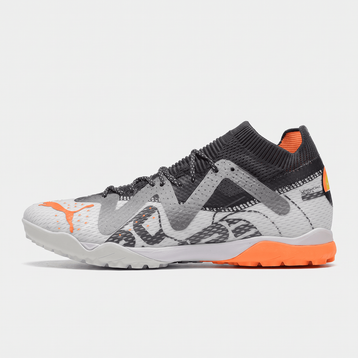 Future Ultimate TF Feather Gray / Black / Ultra Orange - Elite Boots