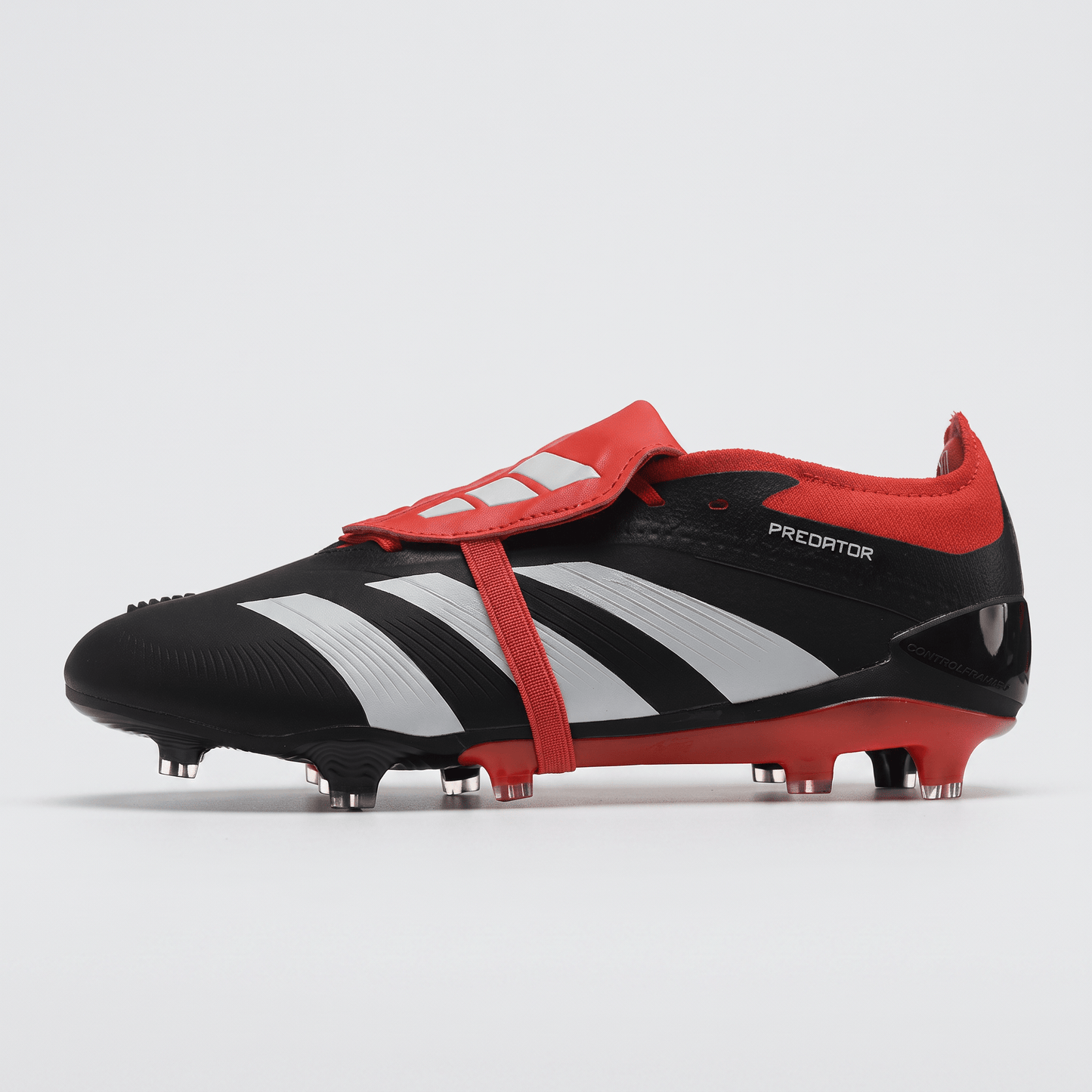 Predator Fold-Over Tongue SG Core Black / Cloud White / Solar Red - Elite Boots