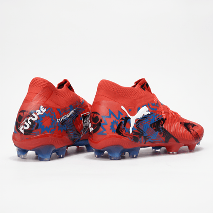 Future 9 Ultimate Low FG Red / Black / Ultra Blue / Pink Pixel - Elite Boots