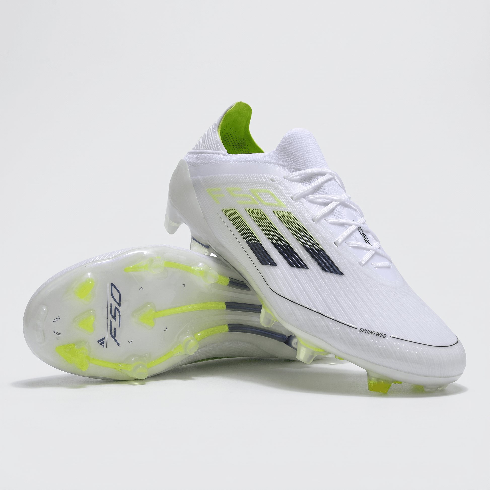 F50 FG Cloud White / Iron Metallic / Hi-Res Yellow - Elite Boots