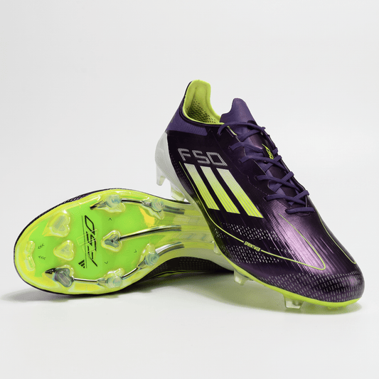 F50 FG Purple Rush / Cloud White / Lucid Lemon - Elite Boots
