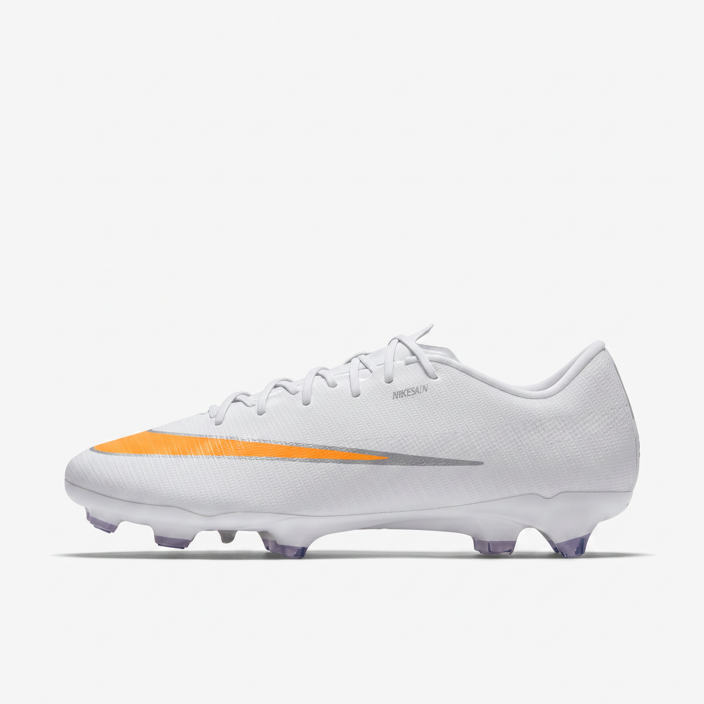 Air Zoom Mercurial Vapor 16 Personalizado Blanco / Naranja / Plata Metálico