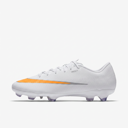 Air Zoom Mercurial Vapor 16 Personalizado Blanco / Naranja / Plata Metálico
