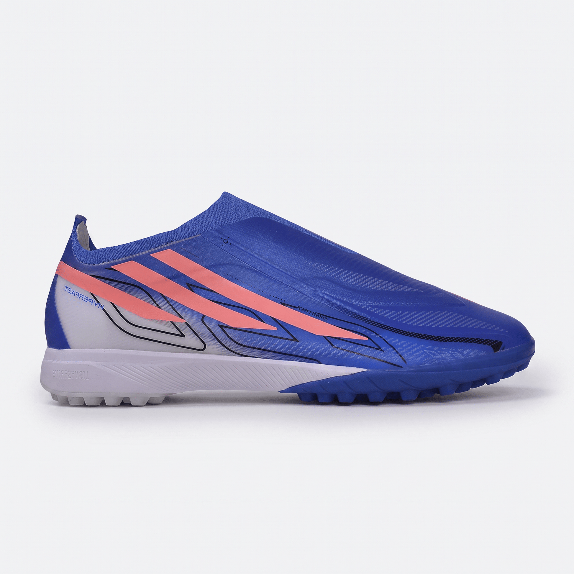 F50 Laceless TF Lucid Blue / Solar Pink / Cloud White - Elite Boots