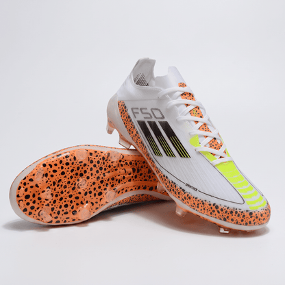F50 FG White / Black / Leopard / Yellow - Elite Boots