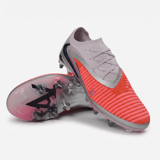 Phantom 6 Low FG Bright Crimson / Black / Metallic Silver - Elite Boots
