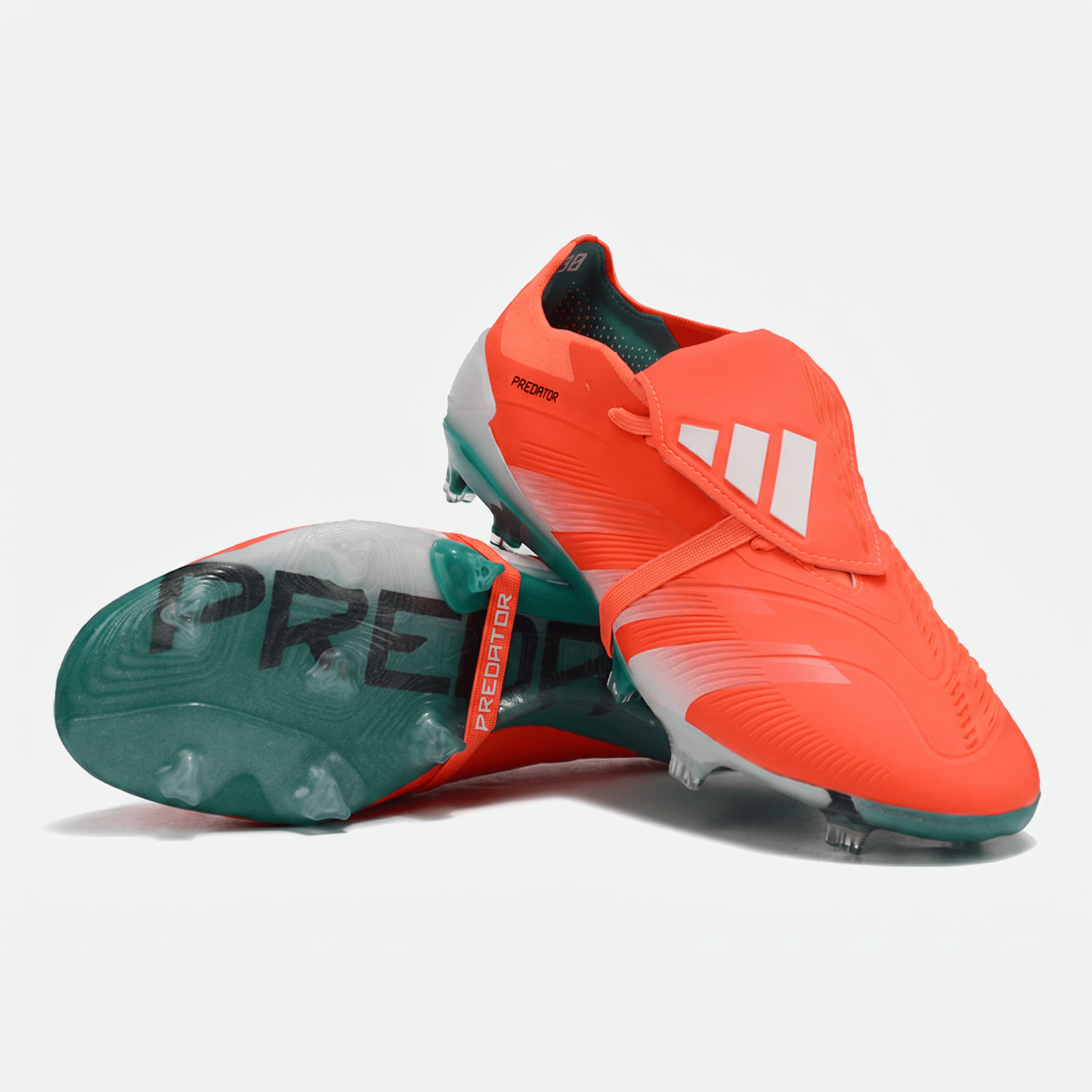 Predator Fold-Over Tongue FG Solar Red / Cloud White / Pulse Lime - Elite Boots