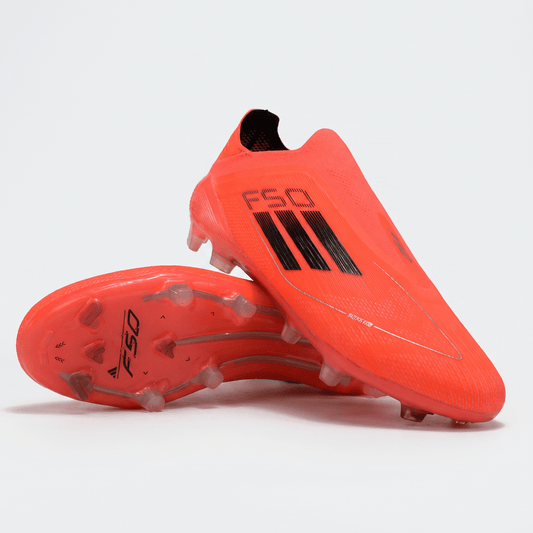 F50 Laceless FG Turbo / Aurora Black / Platinum Metallic - Elite Boots