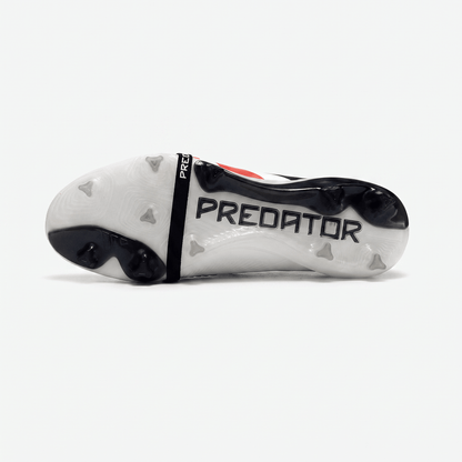 Predator Fold-Over Tongue FG White / Black / Red / Yellow - Elite Boots