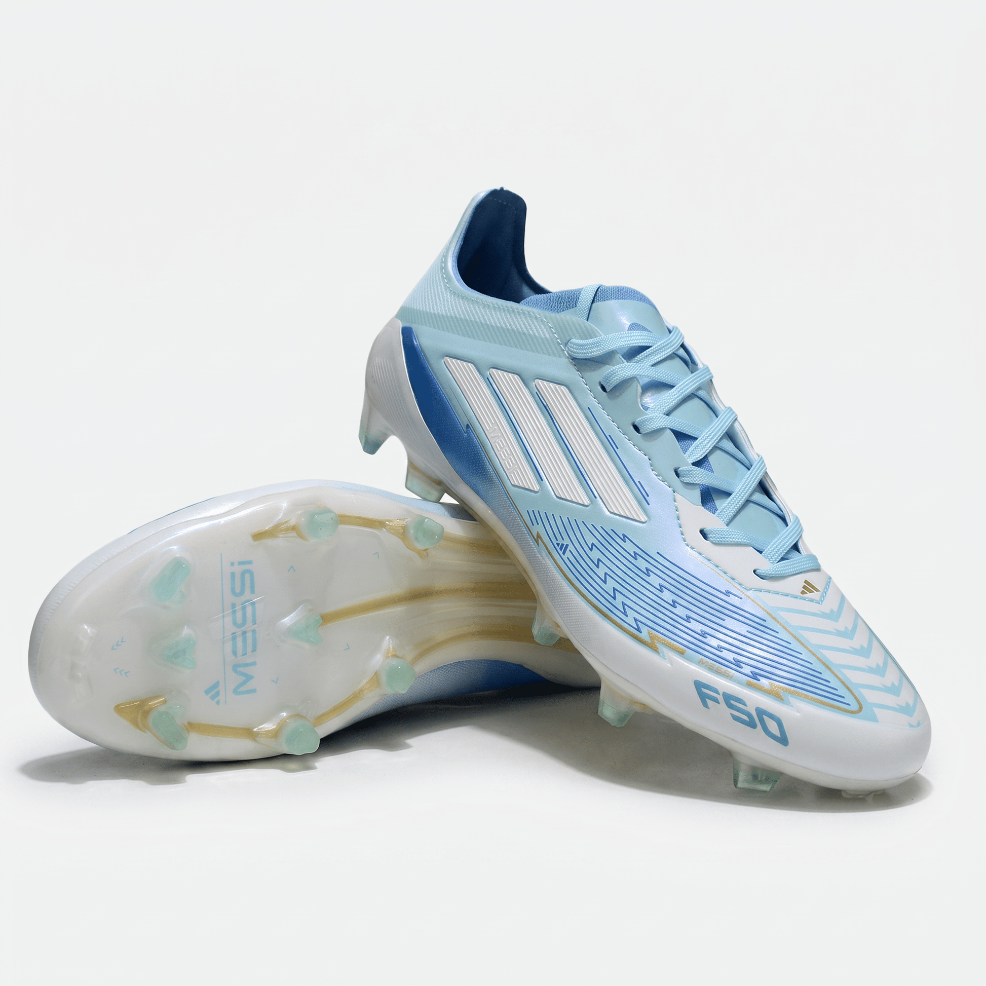 F50 Hyperfast Pro FG Almost Blue / Semi Lucid Blue / Solar Yellow - Elite Boots