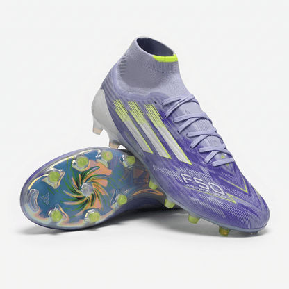 F50 Sparkfusion Elite Mid FGColor: Purple / Silver Metallic / Lucid Lemon - Elite Boots
