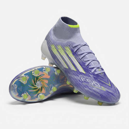 F50 Sparkfusion Elite Mid FGColor: Purple / Silver Metallic / Lucid Lemon - Elite Boots