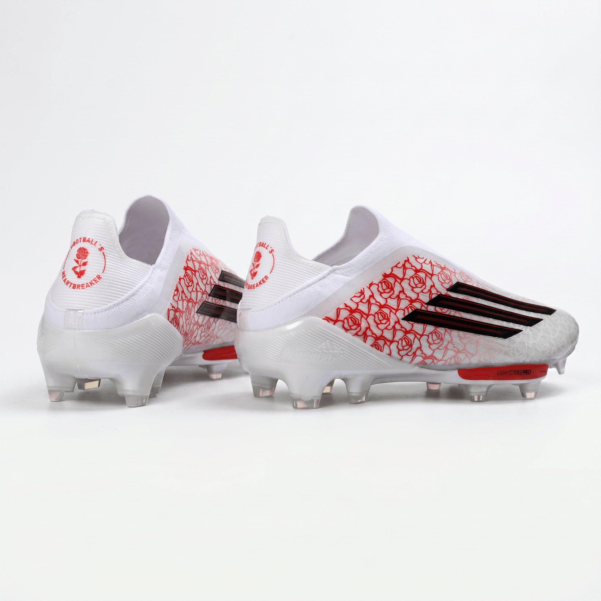 F50 LL Laceless Signature Edition White / Core Black / Lucid Red - Elite Boots