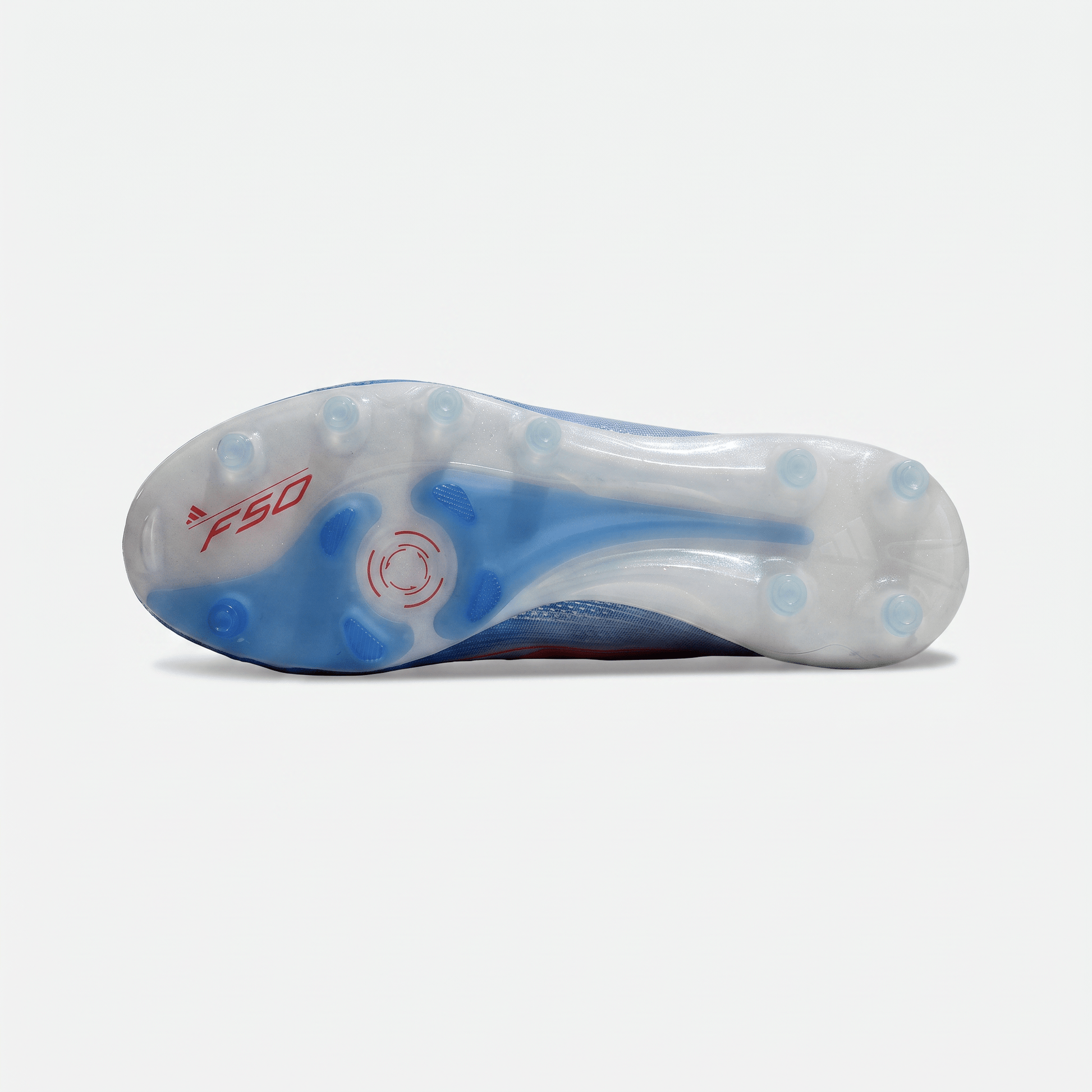 F50 FG Footwear White / Solar Red / Lucid Blue - Elite Boots