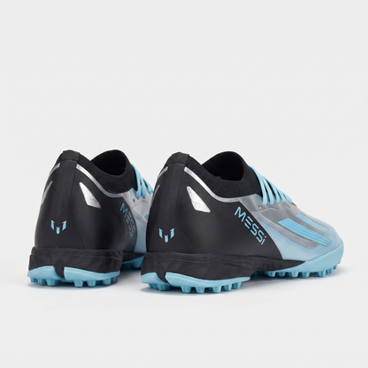 X Crazyfast TF Metallic Silver / Core Black / Bliss Blue