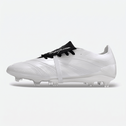 Predator Fold-Over Tongue FG Cloud White / Core Black / Off White - Elite Boots