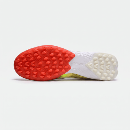 F50 Laceless TF Footwear White / Core Black / Lucid Lemon - Elite Boots