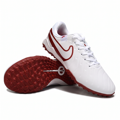 Tiempo Legend 10 Pro TF Wit / Teamrood (Diep kastanjebruin)