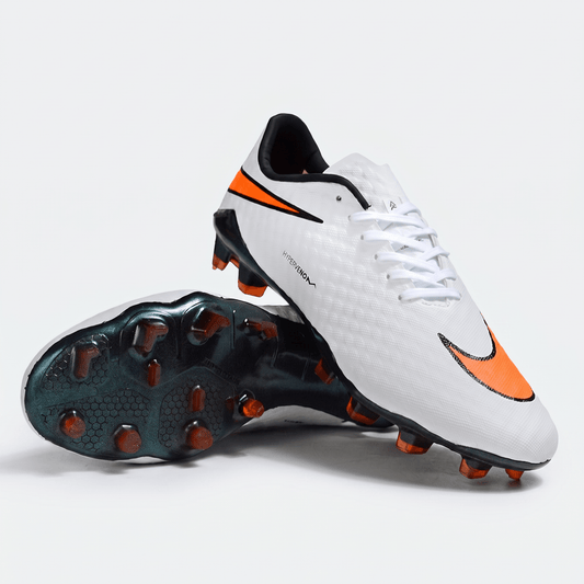 Hypervenom Phantom FG White / Total Orange / Black - Elite Boots