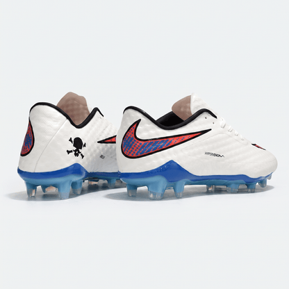 Hypervenom Phantom Premium FG White / Crimson / Blue Lagoon - Elite Boots