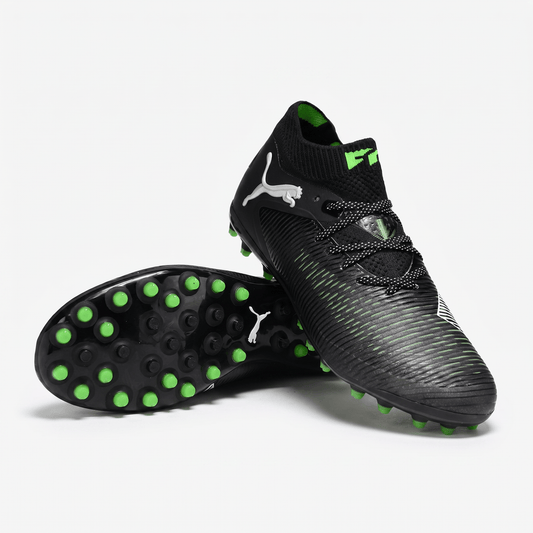 Future 8 Ultimate MG Black / Cool Light Gray / Fluo Green - Elite Boots