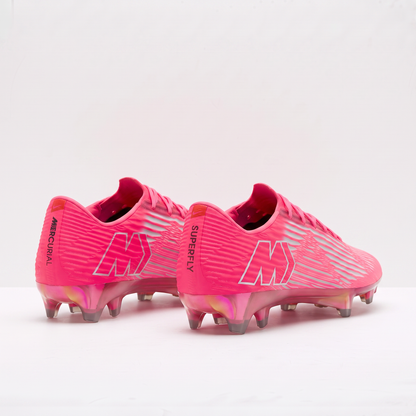 Mercurial Superfly 16 By You Explosión Rosa / Blanco / Plata Metálico